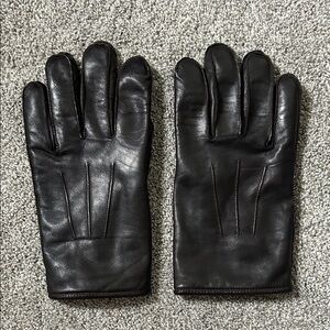 Coach Leather & Cashmere Gloves - XL